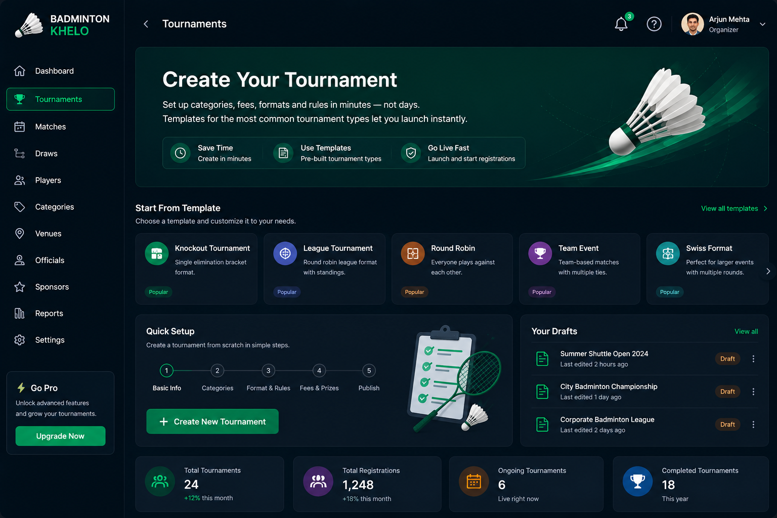 Create Your Tournament