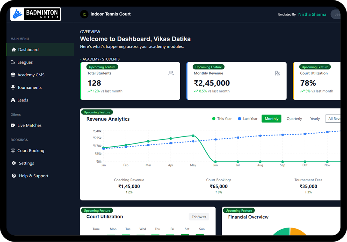 Dashboard preview