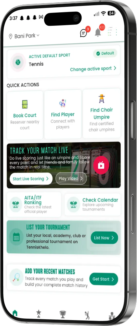TennisKhelo App